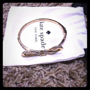 Kate Spade crystal studded bow bracelet